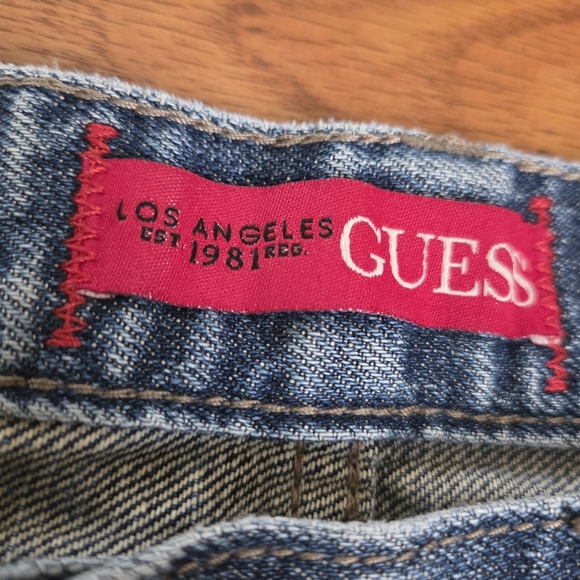 Guess Men's Del Mar Fit Slim Straight Jeans 36x28 Light Wash Blue Denim Classic - Picture 6 of 16